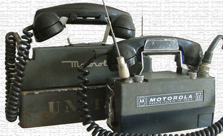 handie talkie motorola teléfono antiguo