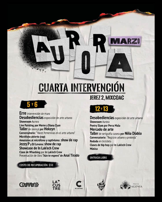 AURORA, festival de artistas urbanas rumbo al 8M 1