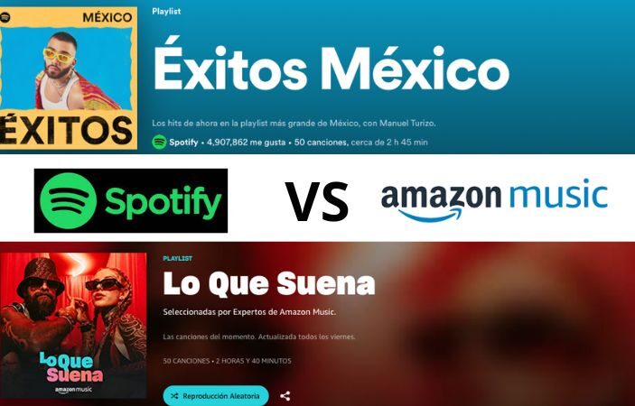 Conoce  las playlists más exitosas, Spotify V.S Amazon Music 0