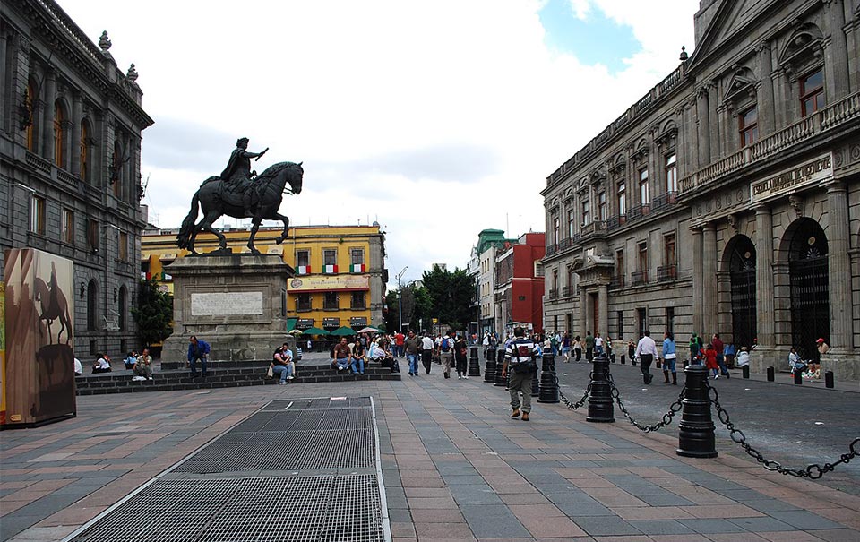 Calle Tacuba de la ciudad de México