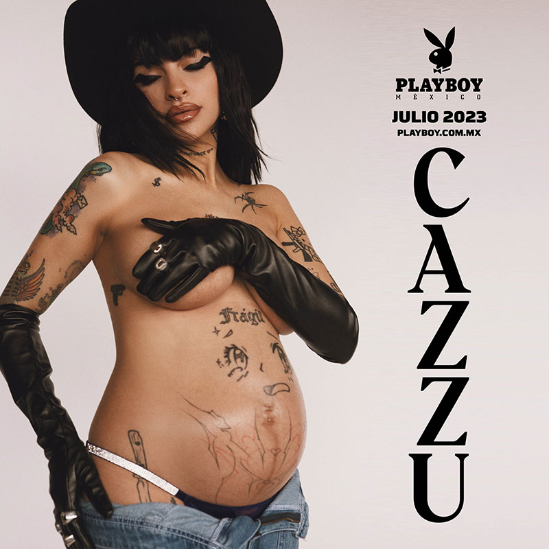 Cazzu luce su baby bump en sesión para Playboy 2